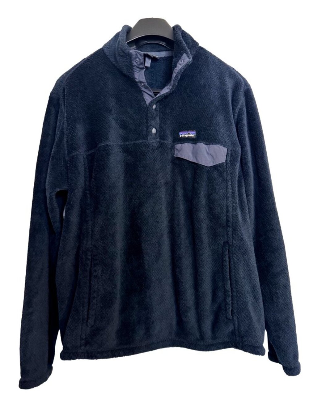 Patagonia Re Tool Size XL Men's Snap 1/4 Button Midnight Blue Pocket Fleece Men'